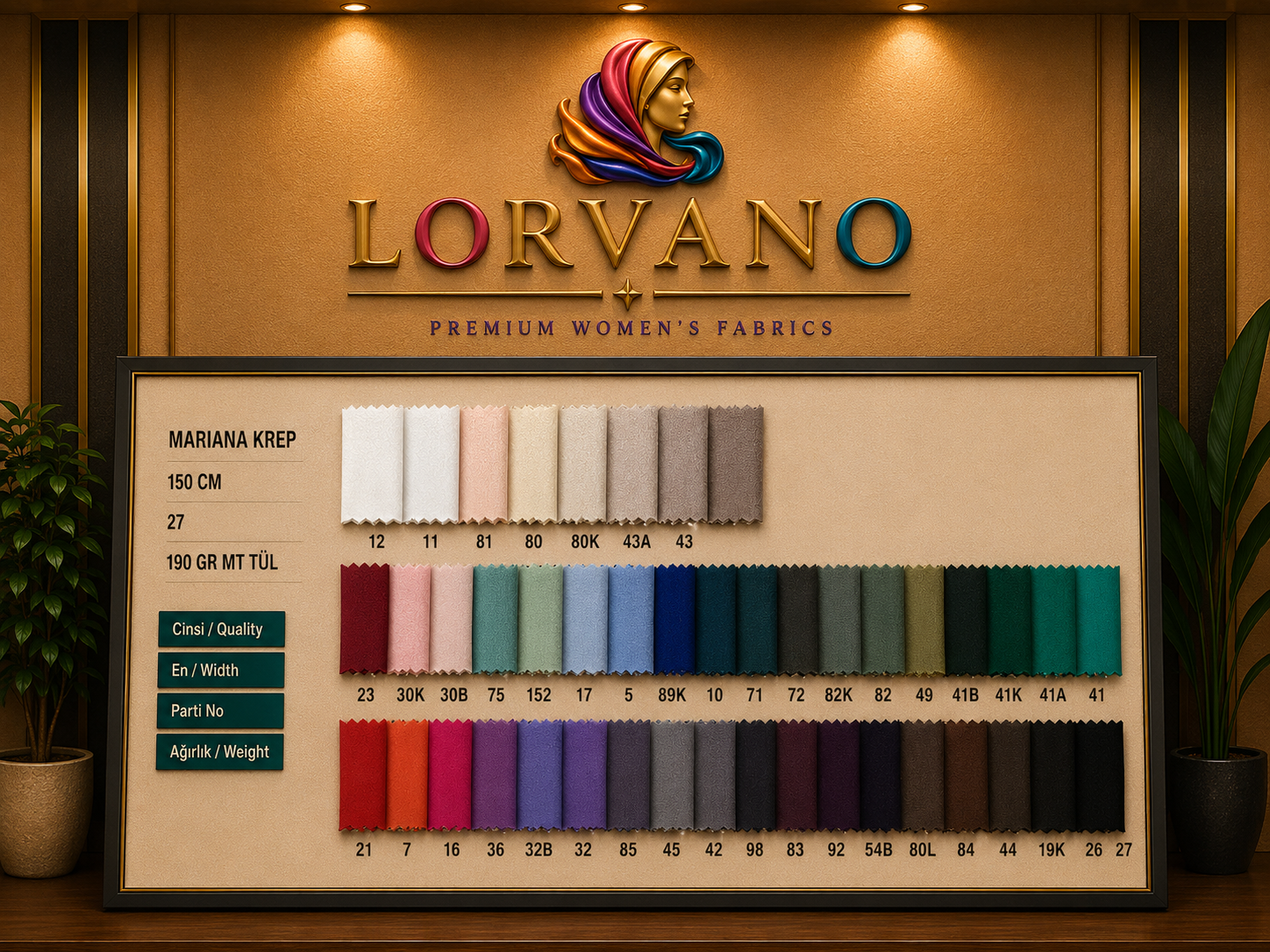 Mariana Krep color card