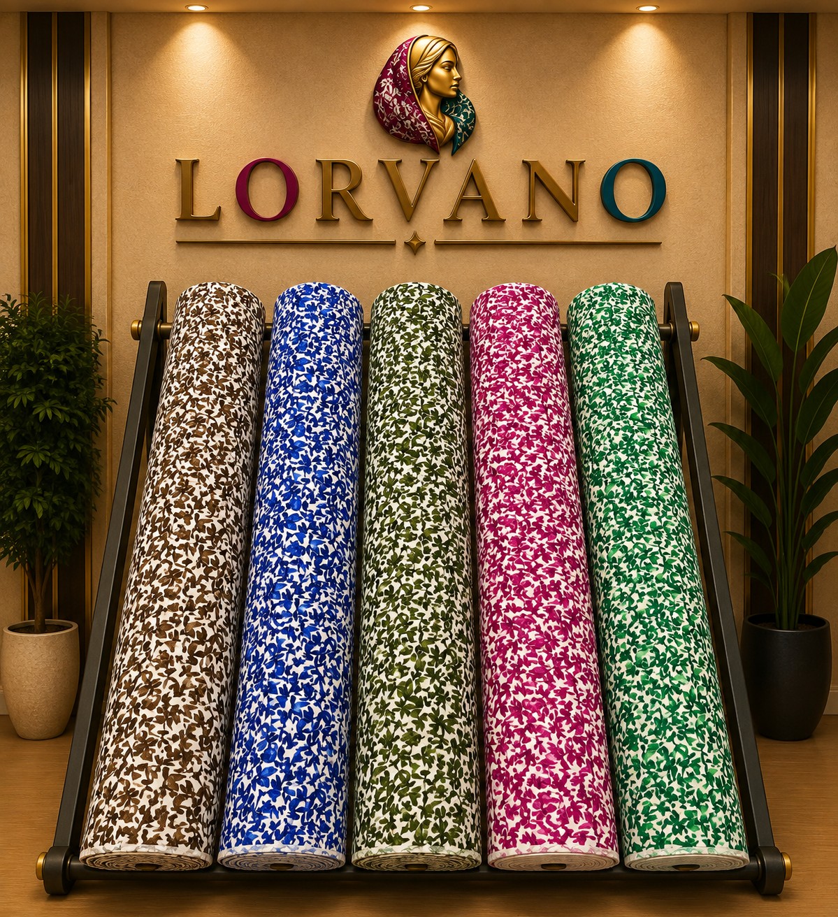 Mikro Floral desenli kumaş koleksiyonu